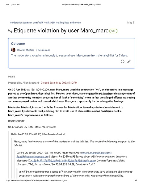 File:20230506 Etiquette violation by user Marc marc Loomio.pdf